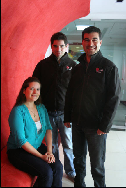 El equipo de soluciones de negocios de LG Electronics Chile.