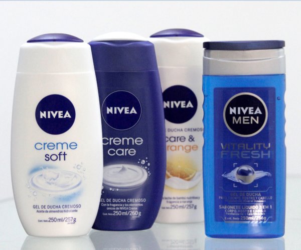 La completa línea de geles Nivea.