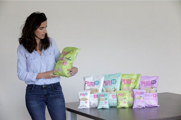 Albarrán cuenta que la propuesta de Puripop son cabritas 100% naturales.
