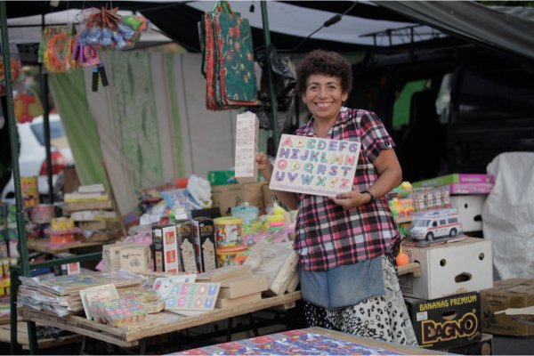 Los juguetes son la especialidad de Patricia Ortiz.