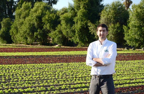 Felipe Guzmán destaca que tienen la mayor superficie de cultivo de hortalizas orgánicas del país.