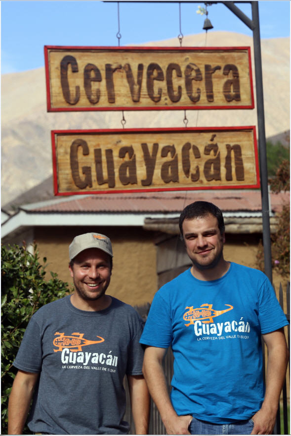 Andrés Toro y Cristóbal Holmgren, de cervecería Guayacán.