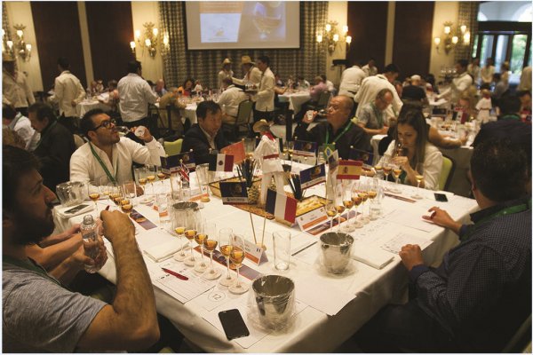 70 jueces, de 21 nacionalidades, se dividirán en grupos para catar las distintas variedades de licores que participan en la competencia.