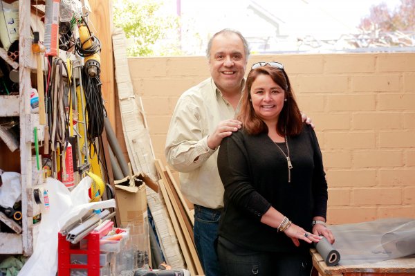 Marcela Herrera y Fernando González sacaron adelante el negocio.