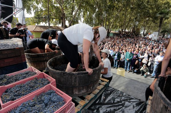 La tradicional fiesta la arman entre las viñas y con el municipio.