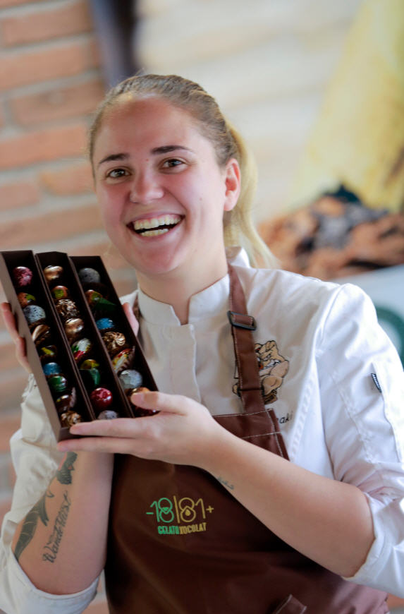 Carolina Labaki es chef pâtissier de GelatoXocolat.