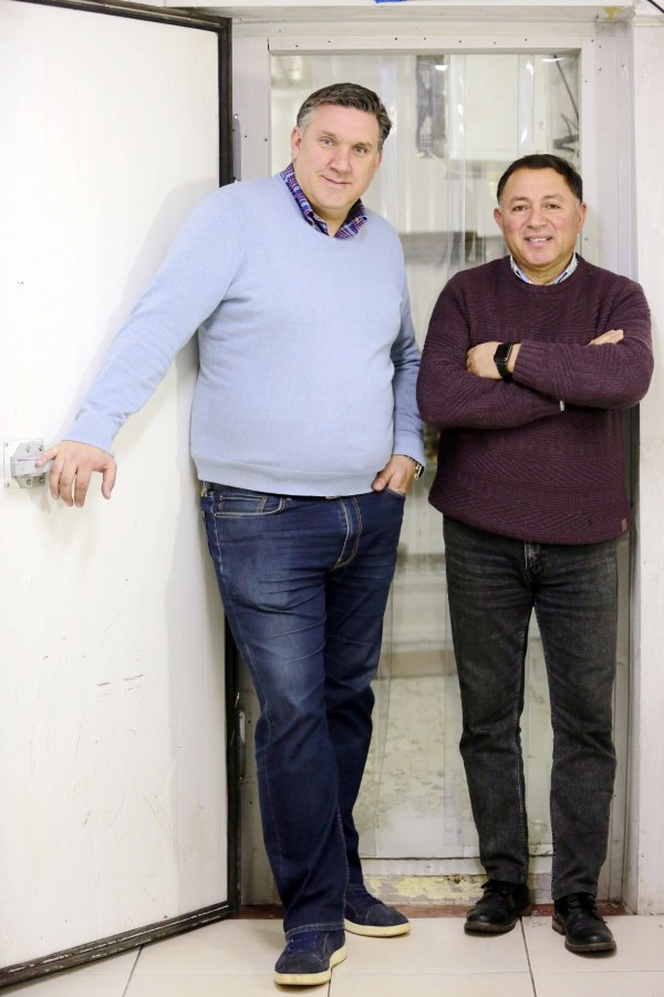 Sergio Solari y Hugo Cerpa, de Alimentos del Sur.