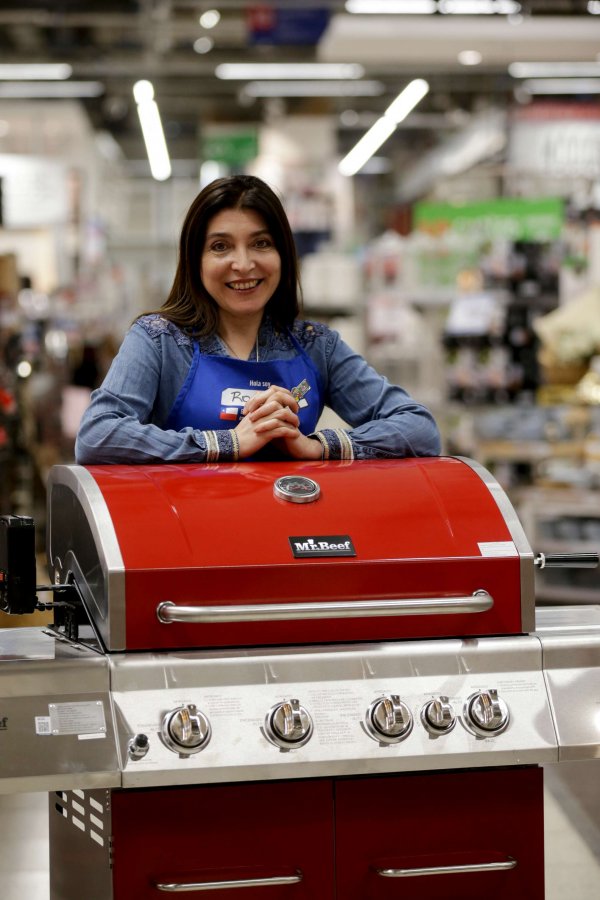 Roxana Muñoz destacó la variedad de colores y  diseños de la marca Mr.Beef.