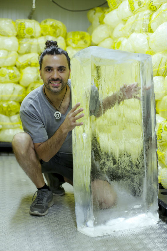 "El hielo tiene la propiedad de absorber aromas", recalcan el Hielo Submarine.