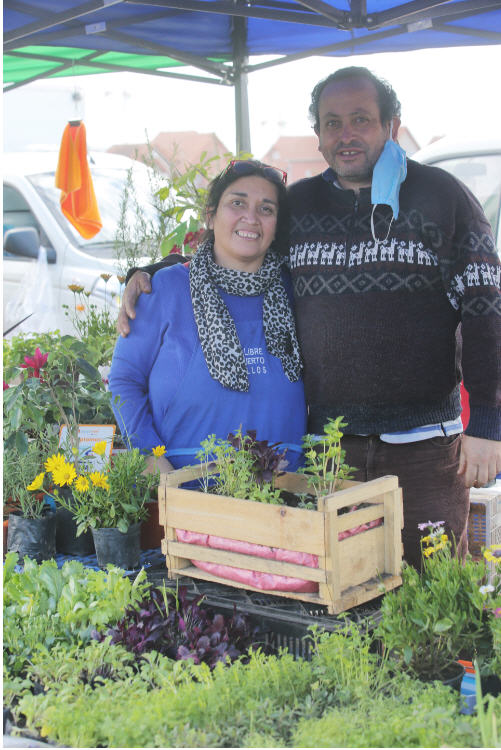 Olga y su marido Héctor partieron hace casi 15 años vendiendo almácigos.