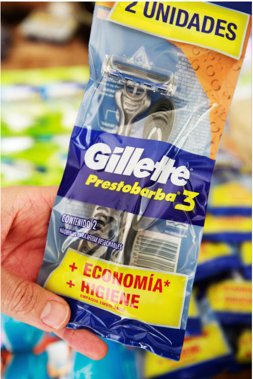 Empaques de dos unidades de Gillette Prestobarba 3.