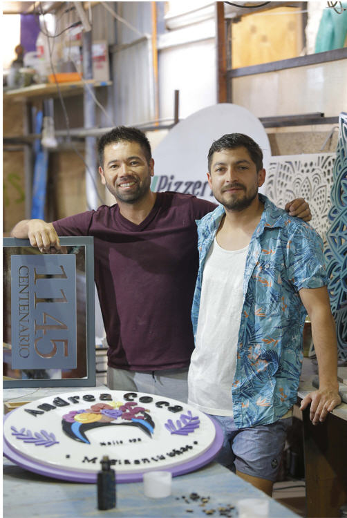 Jerko González junto a su socio en este emprendimiento, Agustín Díaz.