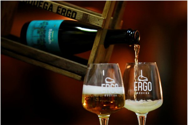 Ergo se especializa en cervezas maduradas en barrica, con mosto de uva de diistintas variedades y en estilos belgas.