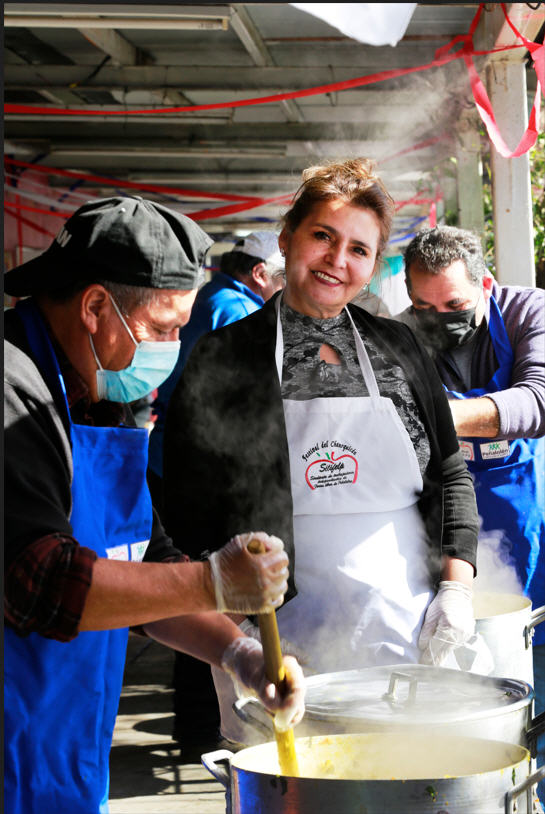 "Elegimos el charquicán porque es un plato muy tradicional", explica Gladys Rodríguez.