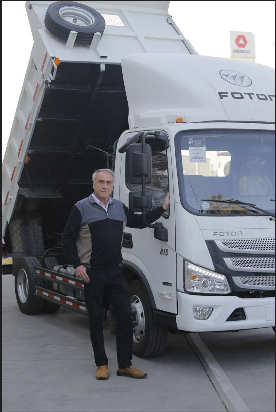 Cristían Alonso resaltó las multiples cualidades de los vehiculos marca Fotón.