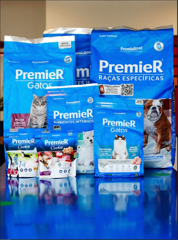 Los productos PremieRPet se diferencian según el
tipo raza y nivel de actividad física de la mascota.