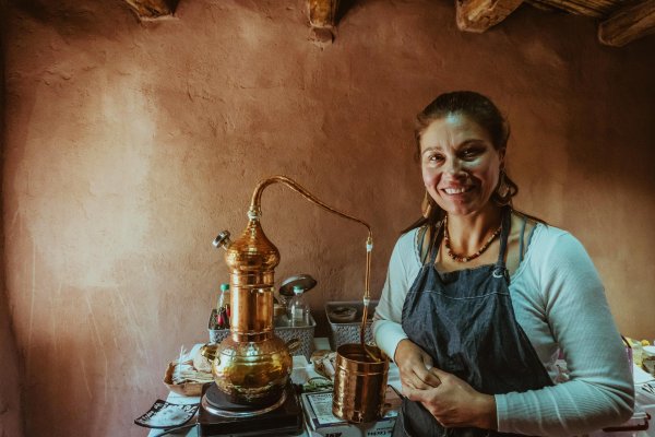 María Paz Krahl comercializa su producción bajo la marca GreenSoap.