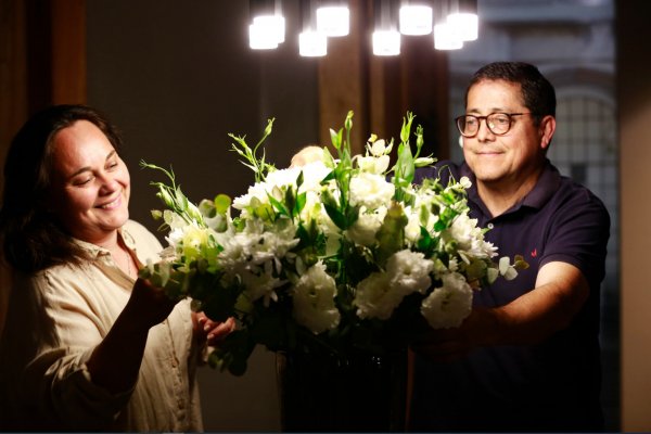 Andrea Uribe y Marcelo Basáez en el hotel Magnolia.