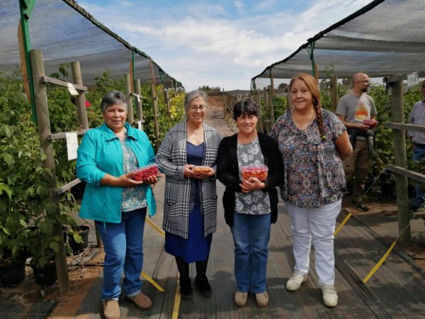 Las agricultoras agradecieron este gran reconocimiento.