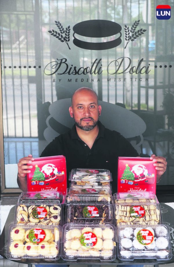 "El pedido mínimo mayorista es de 50 bandejas". Francisco Medina, Biscotti Dolci