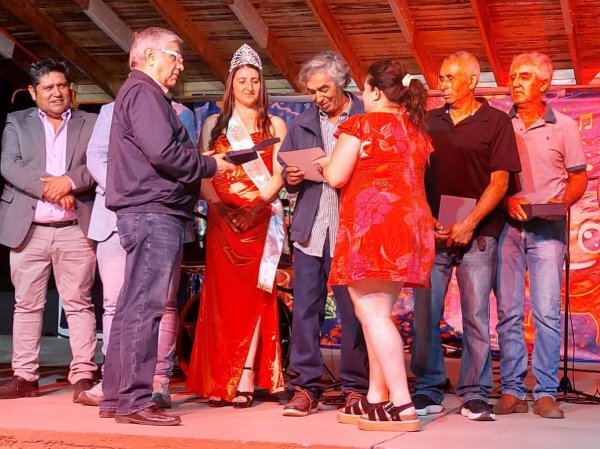 La premiación a Julio Gamboa en Panquehue.