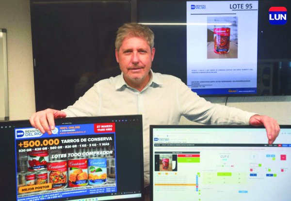 "El remate se llevará a cabo de manera online",
cuenta Nicolás del Río.